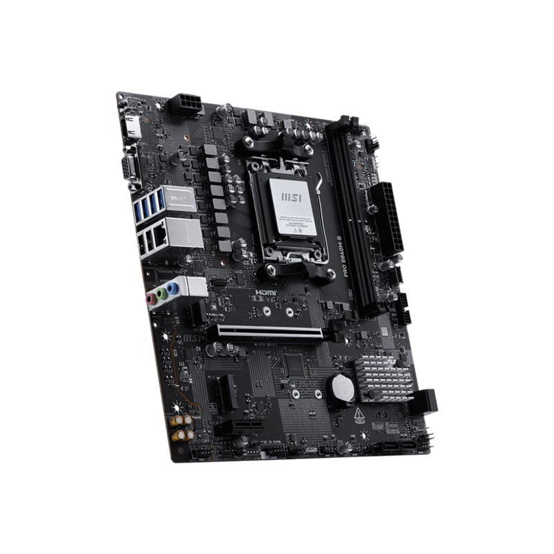 MSI PRO B840M-B DDR5 8000MT/S 1XHDMI 2XM.2 USB-C MATX AM5 (AMD AM5 9000/8000/7000 SERİLERİ İLE UYUMLU)