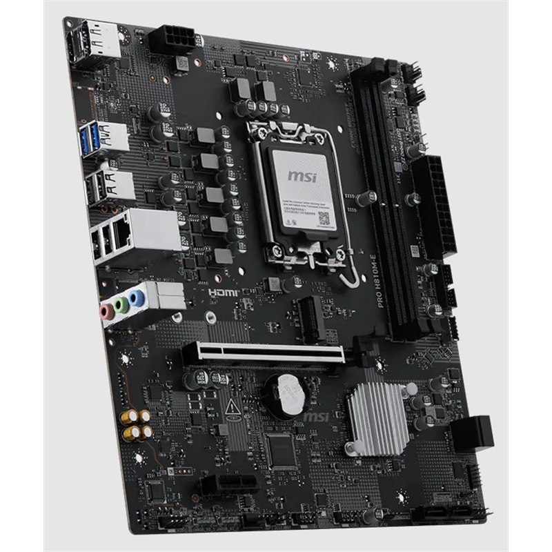 MSI PRO H810M-E DDR5 6400MT/S 1XHDMI 1XDP 1XM.2 USB 3.2 MATX 1851P (INTEL ULTRA PROCESSORS SERIES 2)