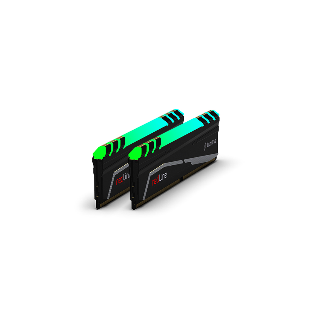 MUSHKIN redLine Lumina, MLA4C320GJJM8GX2, 2x8Gb Kit, 3200Mhz, DDR4, CL16, RGB, Desktop Gaming RAM (Soğutuculu)