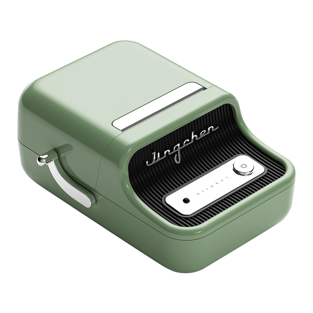 NIIMBOT B21S, Taşınabilir, Mürekkepsiz, Termal Etiket Yazıcı (Bluetooth, Type-C) Yeşil