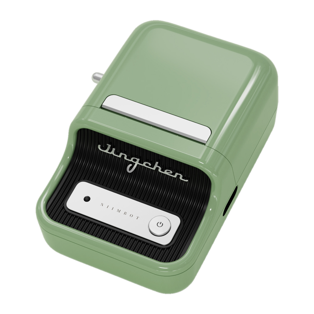 NIIMBOT B21S, Taşınabilir, Mürekkepsiz, Termal Etiket Yazıcı (Bluetooth, Type-C) Yeşil