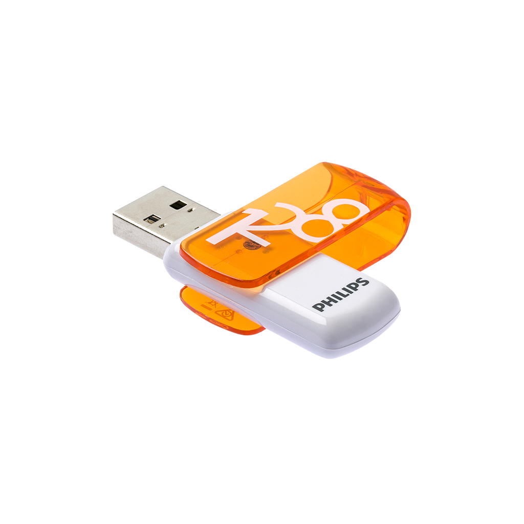PHILIPS FM12FD05B, 128GB, USB 2.0, Vivid, Turuncu, Flash Disk