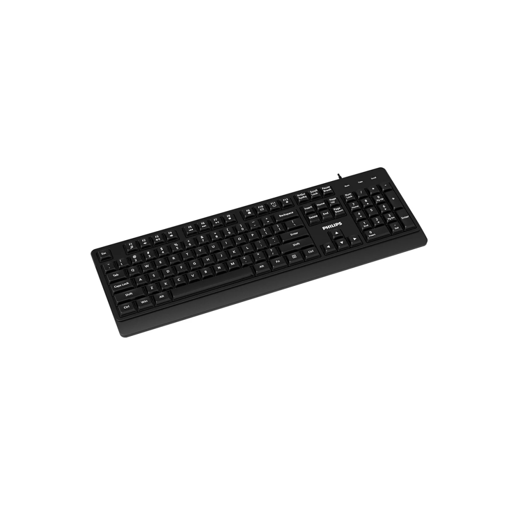 PHILIPS SPK6247B, USB Kablolu, Türkçe Q, Multimedya Klavye (Siyah)