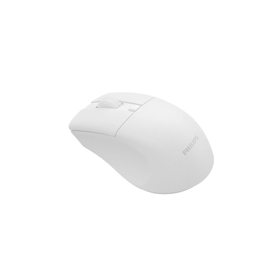 PHILIPS SPK7528W, SESSİZ, Beyaz, USB Nano  2,4Gh ve Bluetooth Kablosuz, 1600dpi, Optic, 3 Tuşlu, Ergonamik, Sessiz Click, Mouse