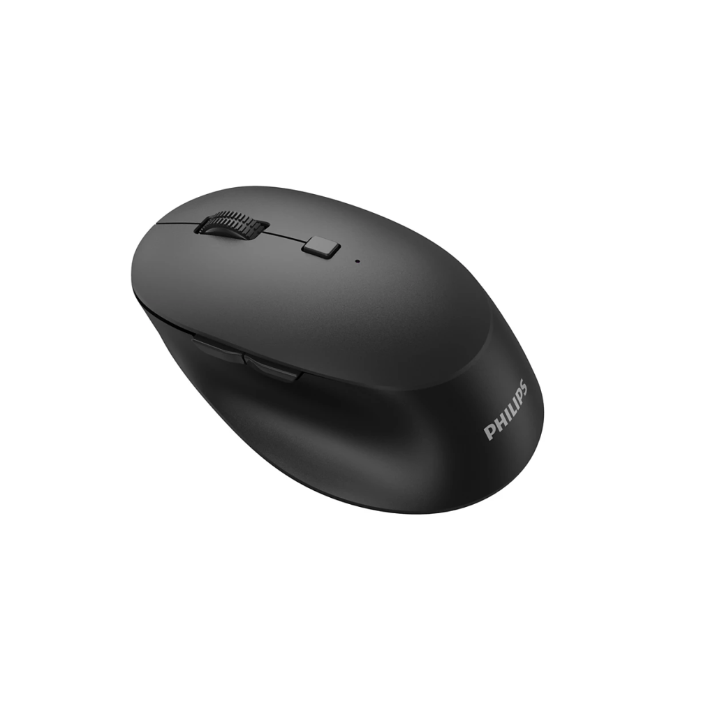 PHILIPS SPK7607B, Siyah, USB Nano 2,4Gh ve Bluetooth Kablosuz, 3200dpi, Optic, 7 Tuşlu, Sessiz Click, Mouse