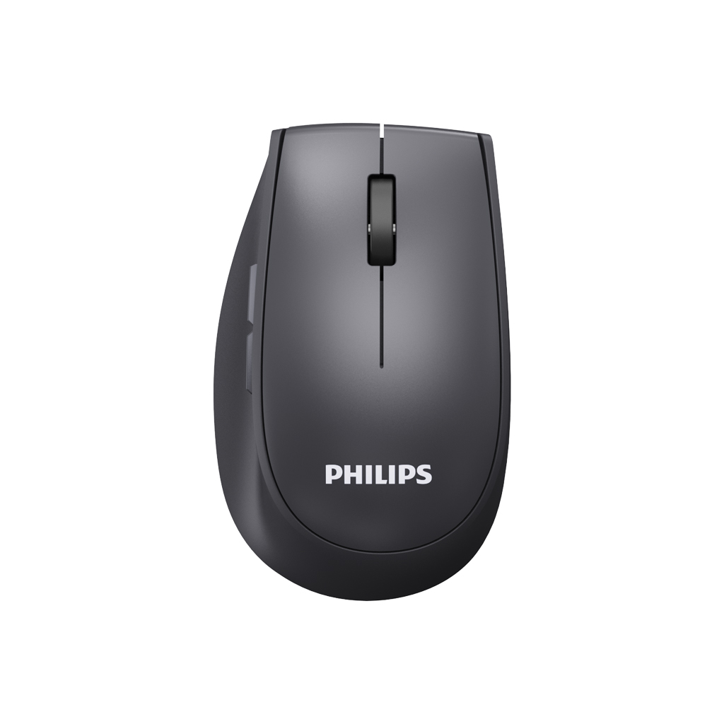 PHILIPS SPK7627K, Gri, USB Nano 2,4Gh ve Bluetooth Kablosuz, 1600dpi, Optic, 5 Tuşlu, Şarj Edilebilir, Sessiz Click, Mouse