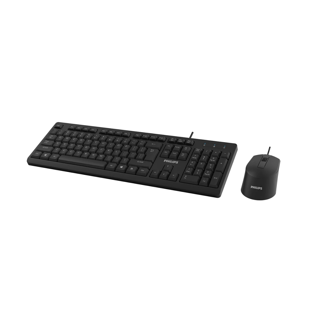 PHILIPS SPT6234B, Siyah, Türkçe Q, USB Kablolu, Klavye Mouse Set
