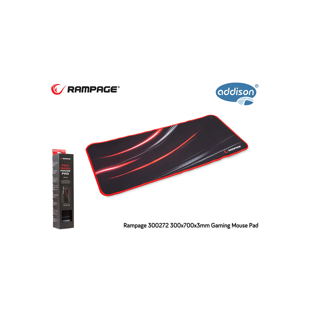 Rampage 300272, 300x700x3mm, Gaming, MOUSE PAD (Siyah)