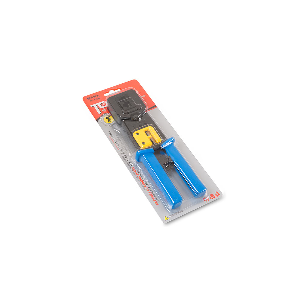 S-LINK SL-830W, RJ45/RJ11 ikili Pense,  Yeni Nesil Kablo Ucu Konnektör Sıkma Pensesi