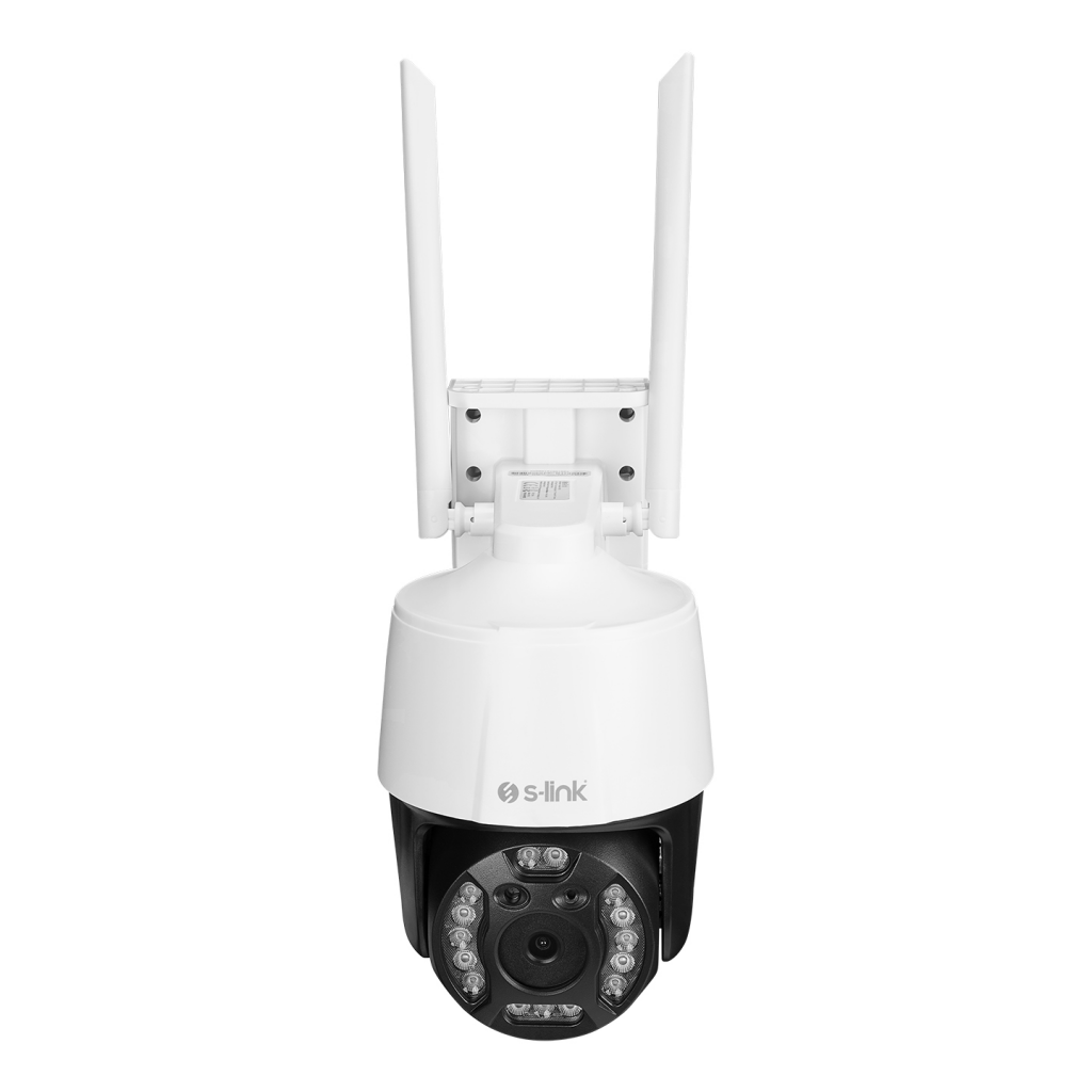 S-LINK SL-PTZ02, Akıllı Güvenlik Kamerası, WiFi, 3Mpix, 2,8mm Lens, 25m. Gece Görüşü, Hareket algılama, İki Yönlü Ses, Micro SD Kartlı, TUYA Yazılım