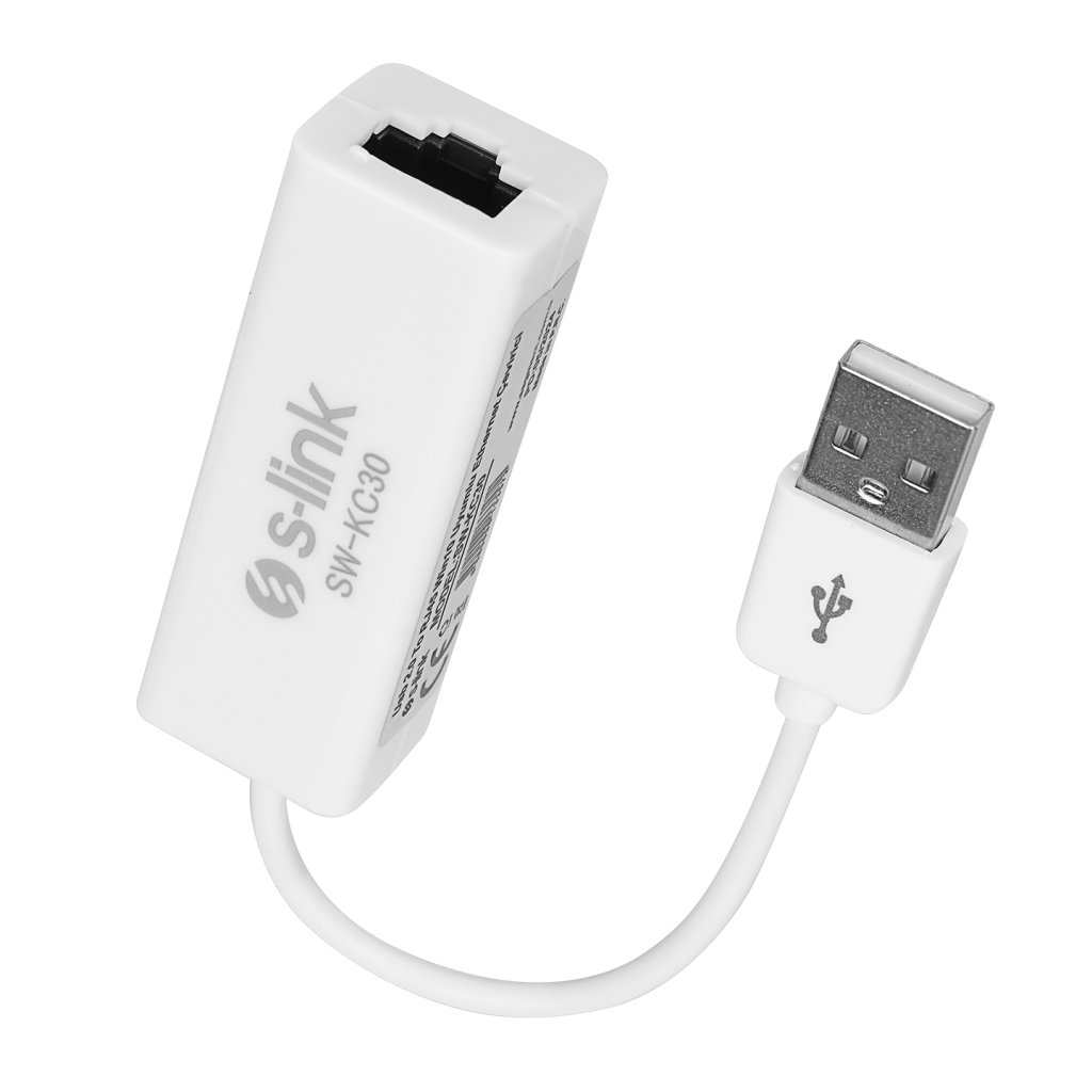 S-LINK SW-KC30, USB2.0 To RJ45, Ethernet Kartı
