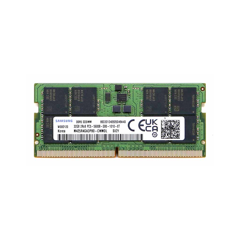 Samsung SAMSO5600/32, 32GB, DDR5, 5600MHz,  CL46, 1.1V Notebook Ram (M425R4GA3BB0-CWW0L)
