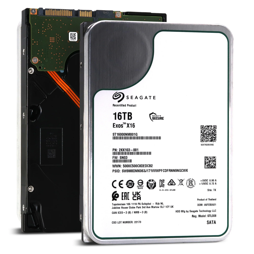 SEAGATE EXOS X16, ST16000NM001G, 3.5