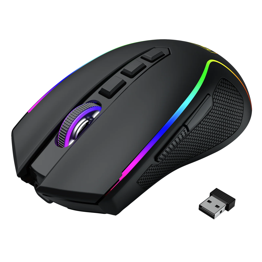 T-DAGGER T-TGM209-WL, Darkangel Wireless, Programlanabilir RGB Backlight, 8 Buton, USB Kablolu, WiFi 2.4Ghz, Bluetooth, 12.80DPI, Gaming Mouse