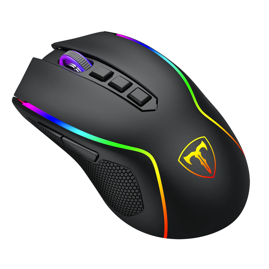 T-DAGGER T-TGM209-WL, Darkangel Wireless, Programlanabilir RGB Backlight, 8 Buton, USB Kablolu, WiFi 2.4Ghz, Bluetooth, 12.80DPI, Gaming Mouse