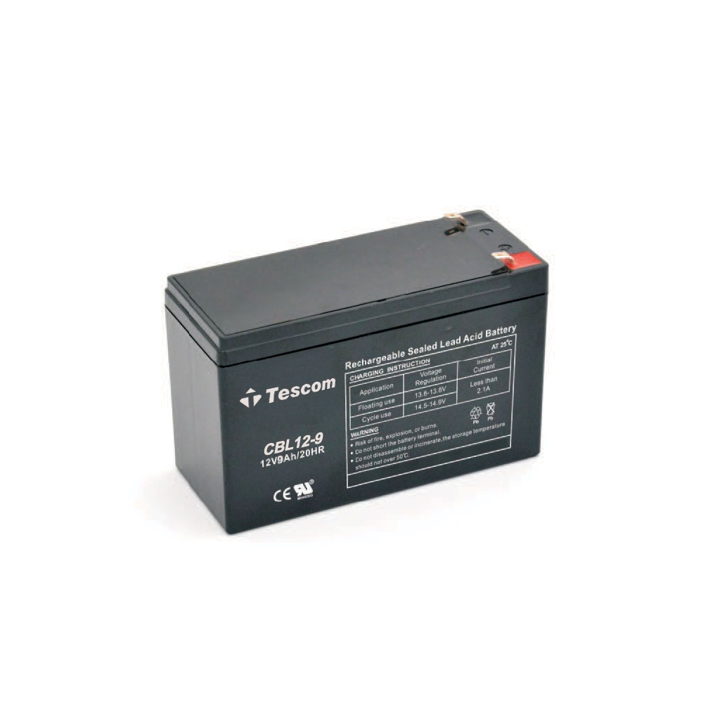TESCOM Combatt, CBL12-9, 12V 9Ah, Bakımsız,  Kuru Akü. UPS için Uygundur. (100012607)
