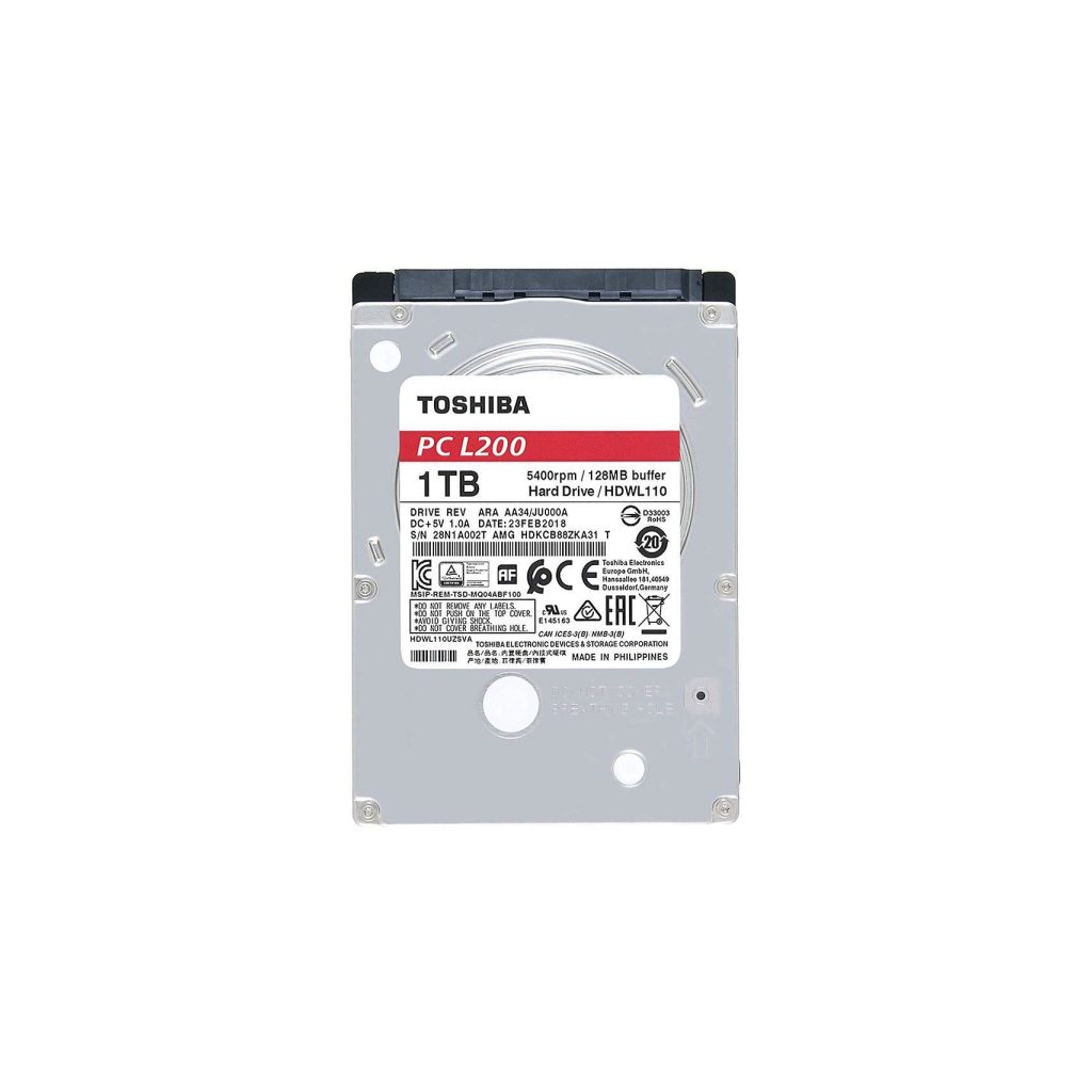 TOSHIBA L200, Notebook HDD, HDWL110UZSVA, 2.5