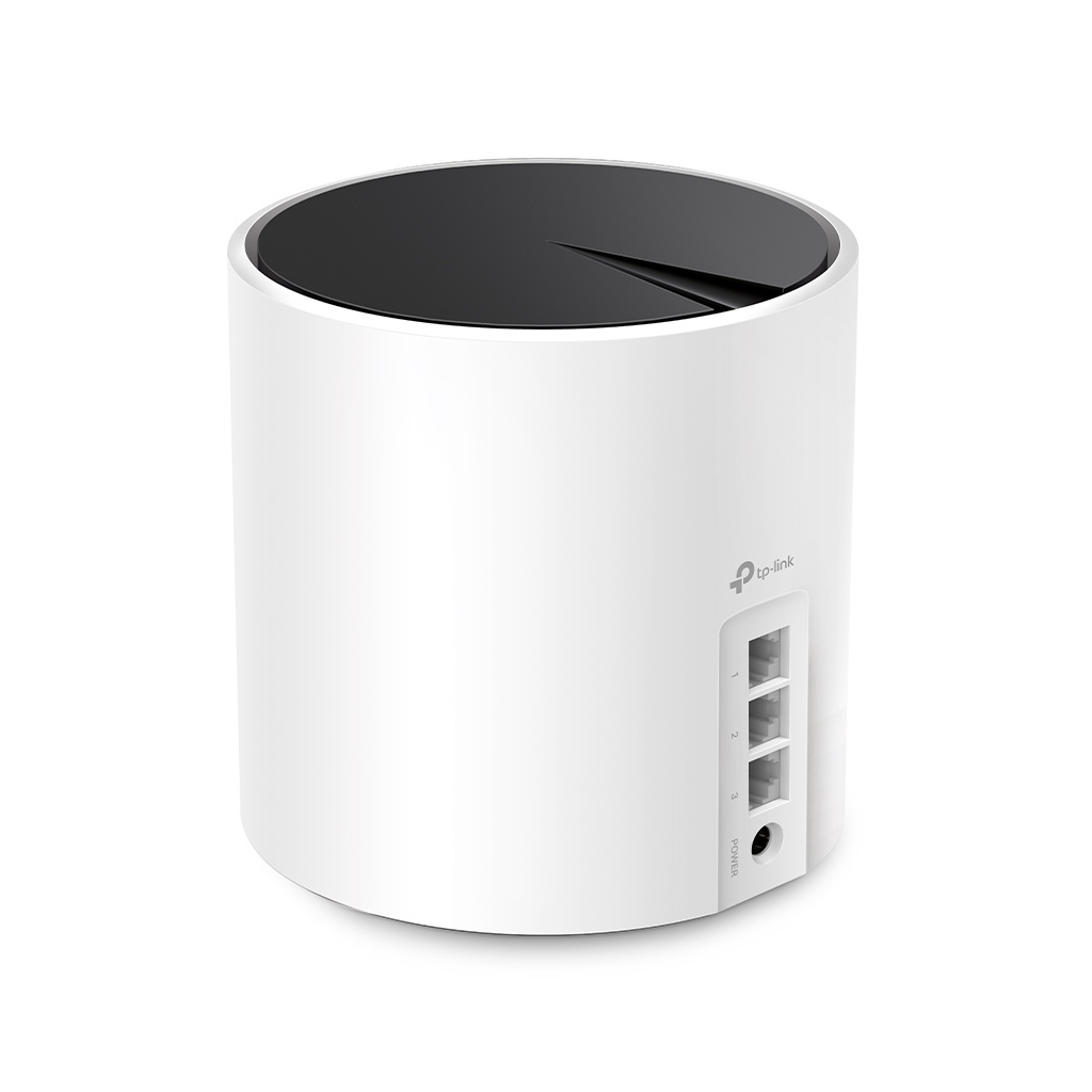 TP-LINK DECO-X55, AX3000, Tekli Mesh, 3000Mbps, Dual Band, WiFi6, 3Port Gigabit Lan, 230m2 Çekim Alanı, Router, Geniş Alan İnternet Ağı Sağlayıcısı