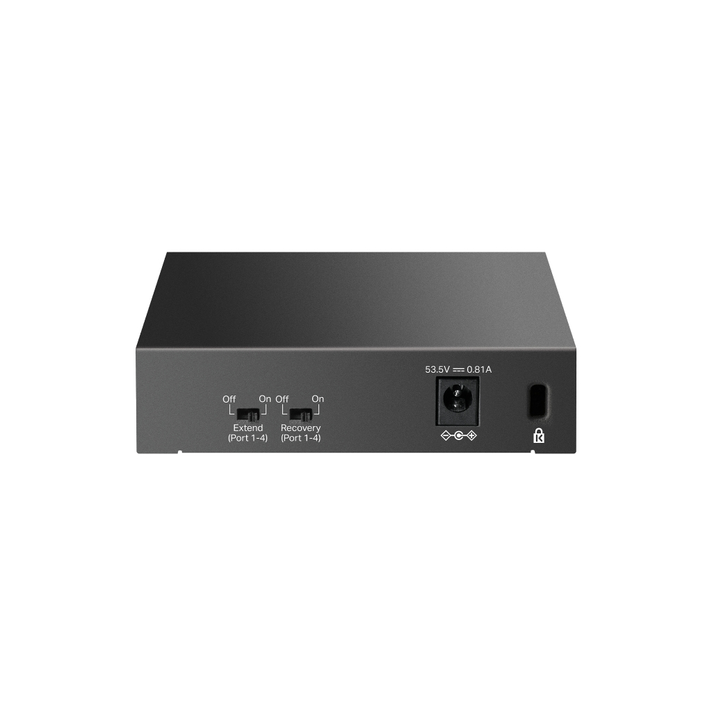 TP-LINK LS105LP, Green Tech, 5 Port, MegaBit, 4 Port PoE 41W, Metal Kasa, Yönetilemez, Masaüstü Switch