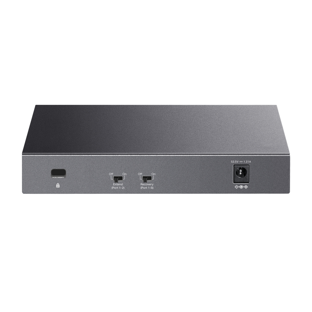 TP-LINK LS108GP, Green Tech, 8 Port GigaBit, PoE 62W, Yönetilemez, Metal Kasalı Switch