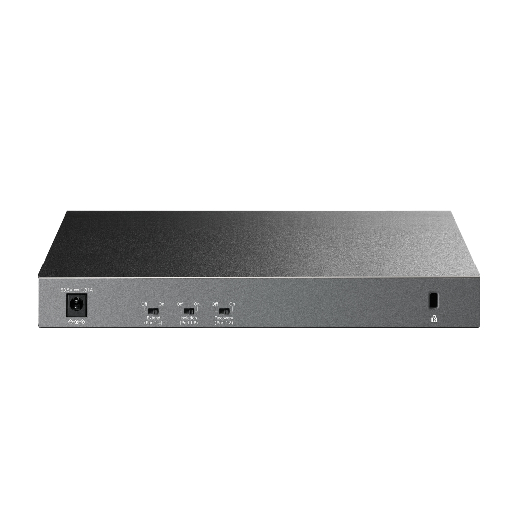 TP-LINK LS1210GP, Green Tech, 8 Port Gigabit, PoE 61W, 1 Port Gigabit Uplink, 1 Port Gigabit SFP, Yönetilemez Masaüstü Switch