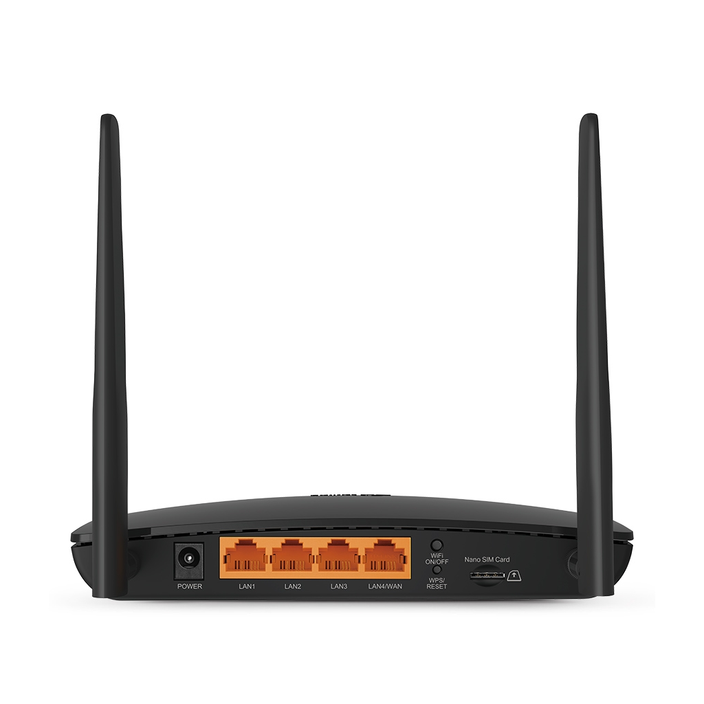 TP-LINK TL-MR6400, 4Port, 300Mbps, 2,4Ghz Wifi, Masaüstü, LTE, Micro Sim Kart Takılabilir 3G-4G Destekli Router