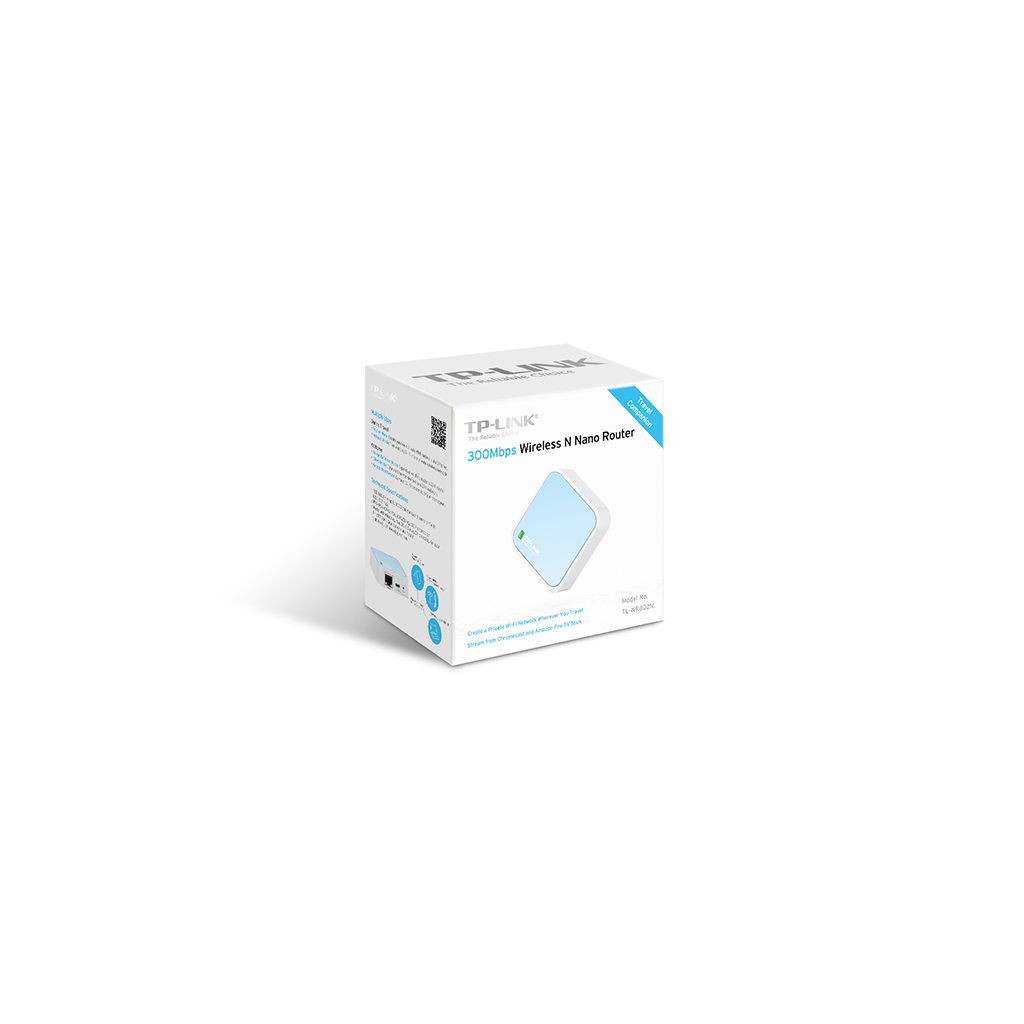TP-LINK TL-WR802N, 1Port, 300Mbps, 2.4Ghz WiFi, Taşınabilir, Megabit, Nano, Router, Access Point, Repeater