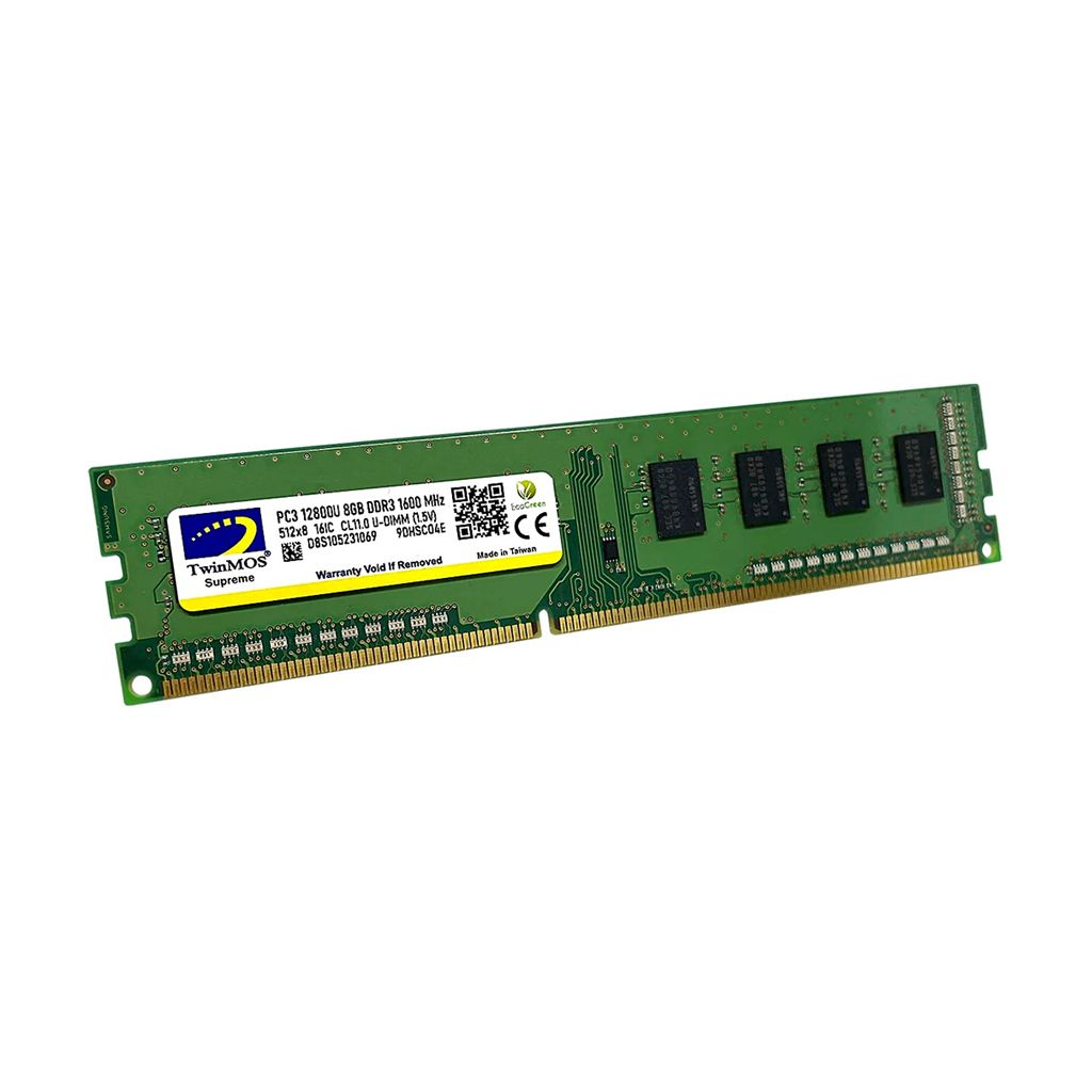 TwinMOS MDD38GB1600D, 8GB, DDR3, 1600MHz, 1.5V Desktop Ram