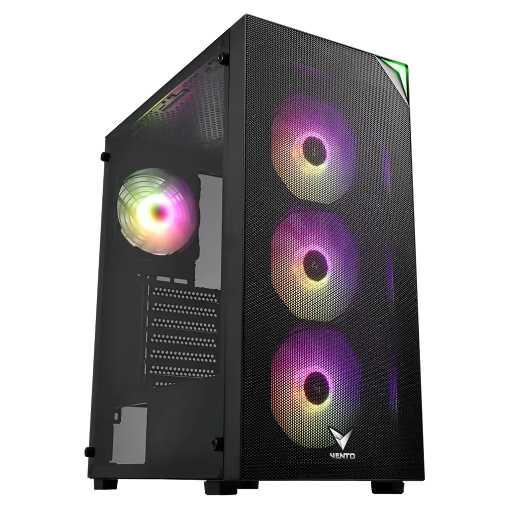VENTO VG4200S, 850W, 80 Plus, Siyah, Temperli Cam, RGB, ATX, Tower, GAMING KASA
