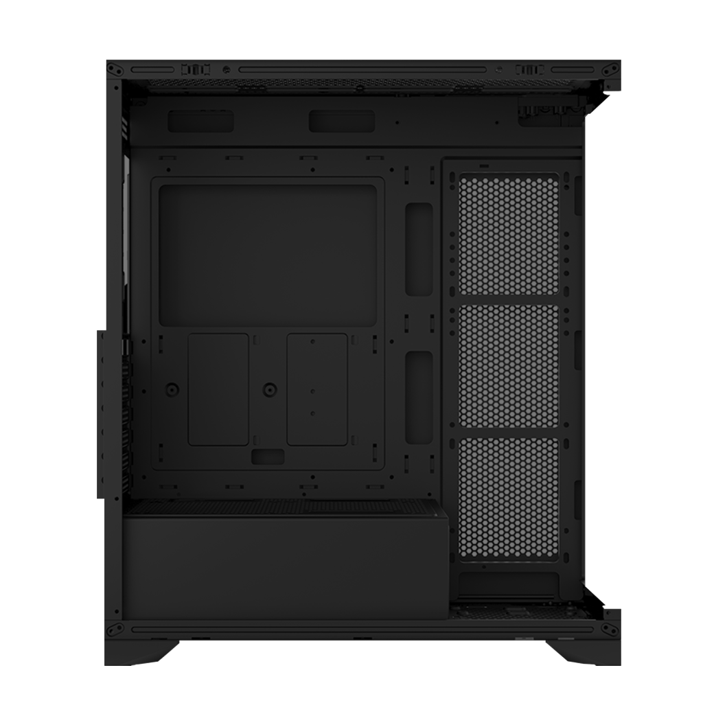 VENTO VG4202FLA, 850W, 80 Plus Siyah,  Temperli Cam, RGB, Mesh, ATX, Akvaryum Tipi, GAMING KASA