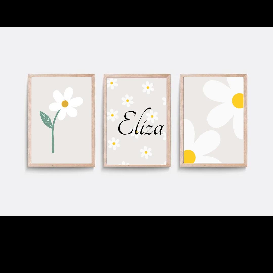 30x40 3LÜ AHŞAP TABLO SET