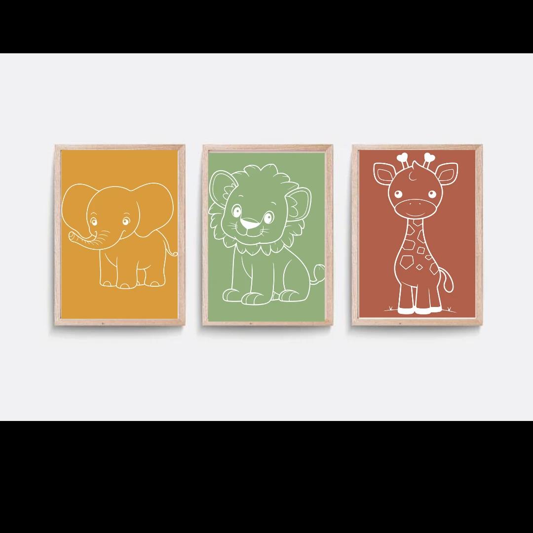30x40 3LÜ AHŞAP TABLO SET
