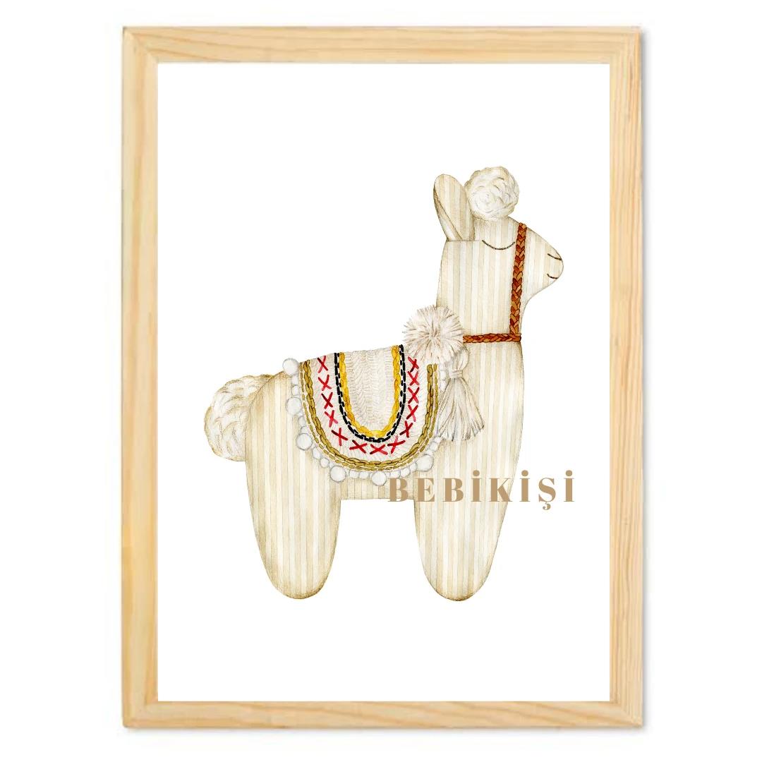 30X40 TEKLİ AHŞAP TABLO - 28