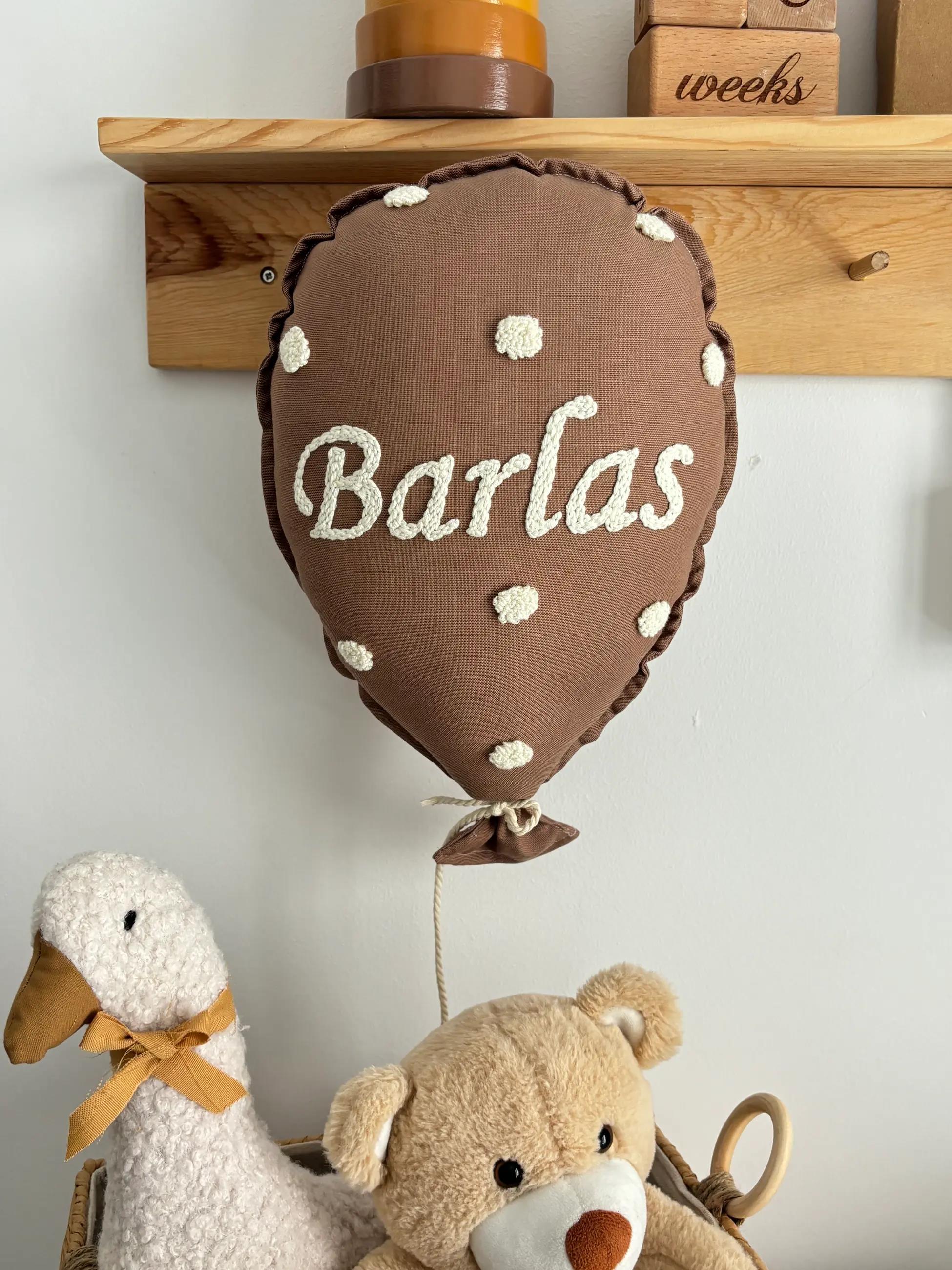 ATLI KARINCALI +İLAVE TOMURCUKLU 2Lİ BALON TAKIMI - koyu kahve benekli
