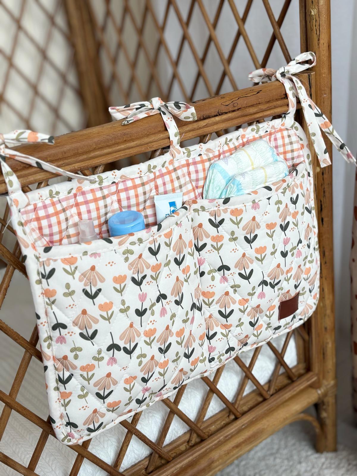 Bebek Asılabilir Beşik Organizer Düzenleyici - FLORAL MAGİC