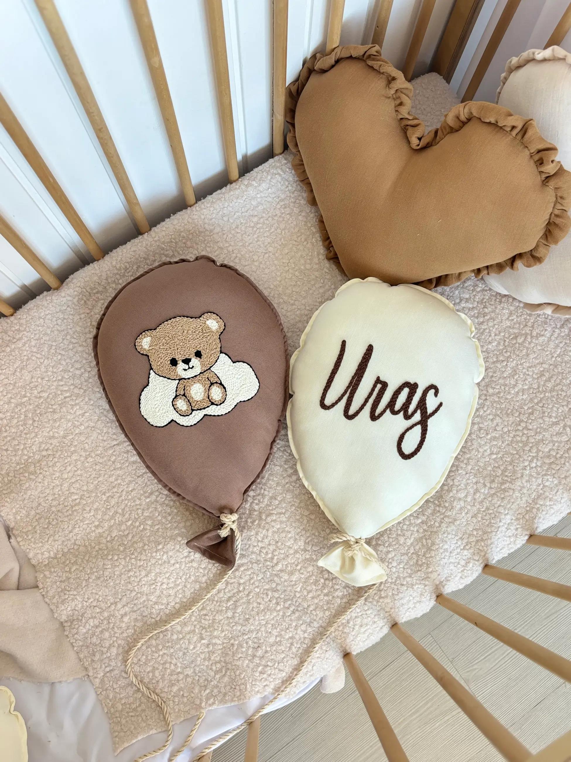 BULUTLU AYICIK 2’LI BALON TAKIMI - koyu kahve ekru