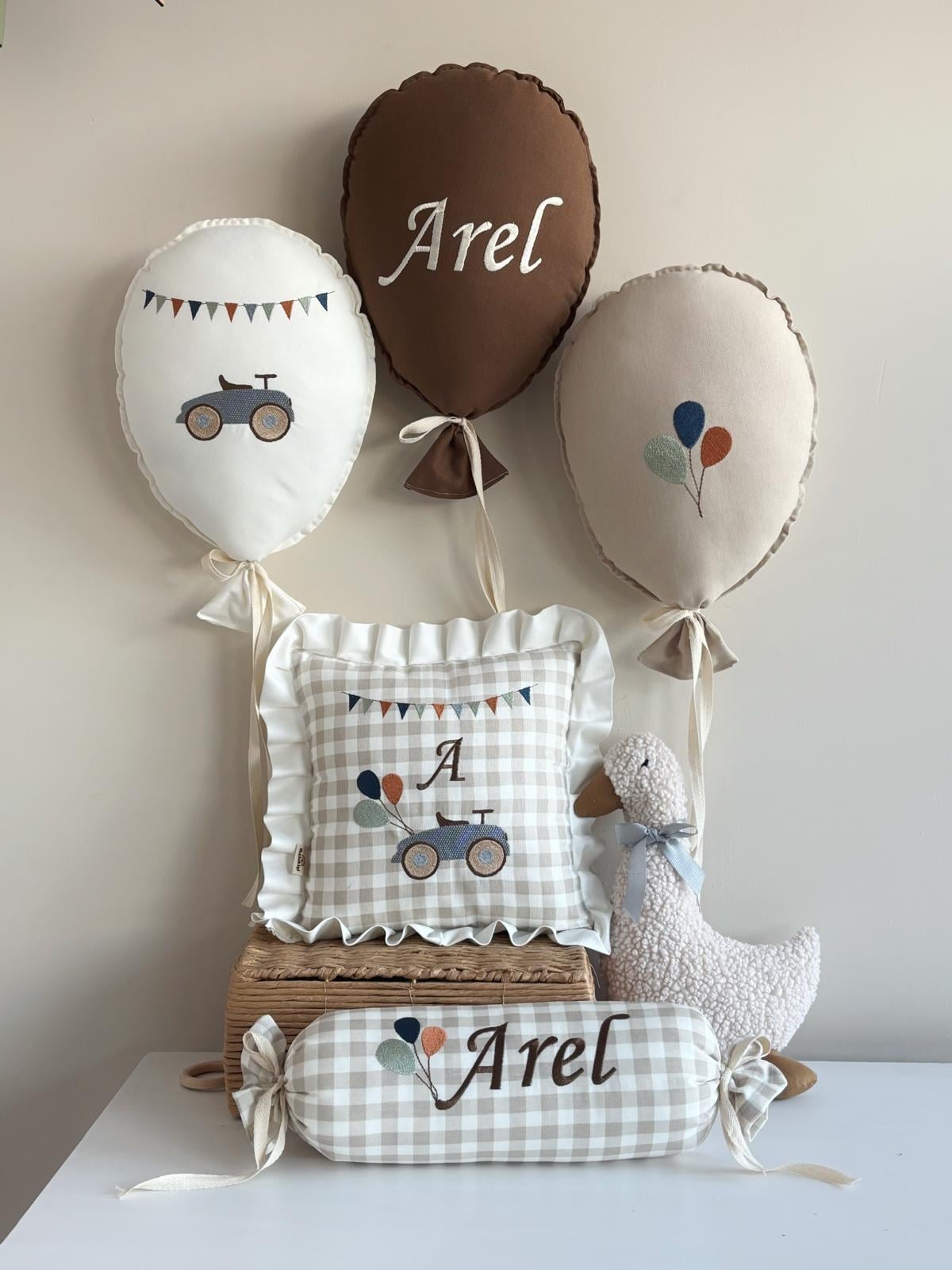 DEV DEKORATİF SET - BALONLU ARABA