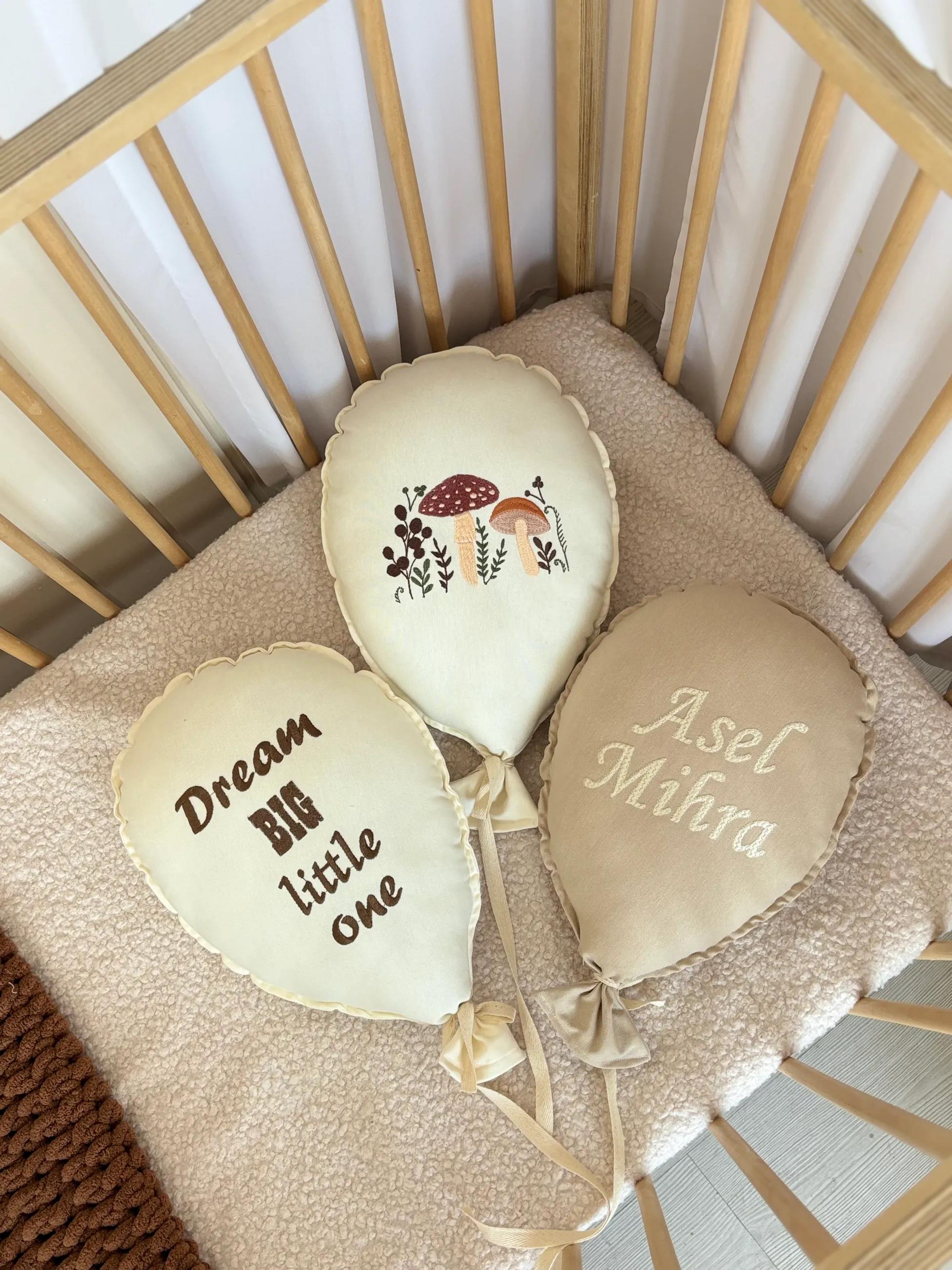 MASHROOM İSME ÖZEL NAKIŞLI 3 LÜ BALON TAKIMI - 18