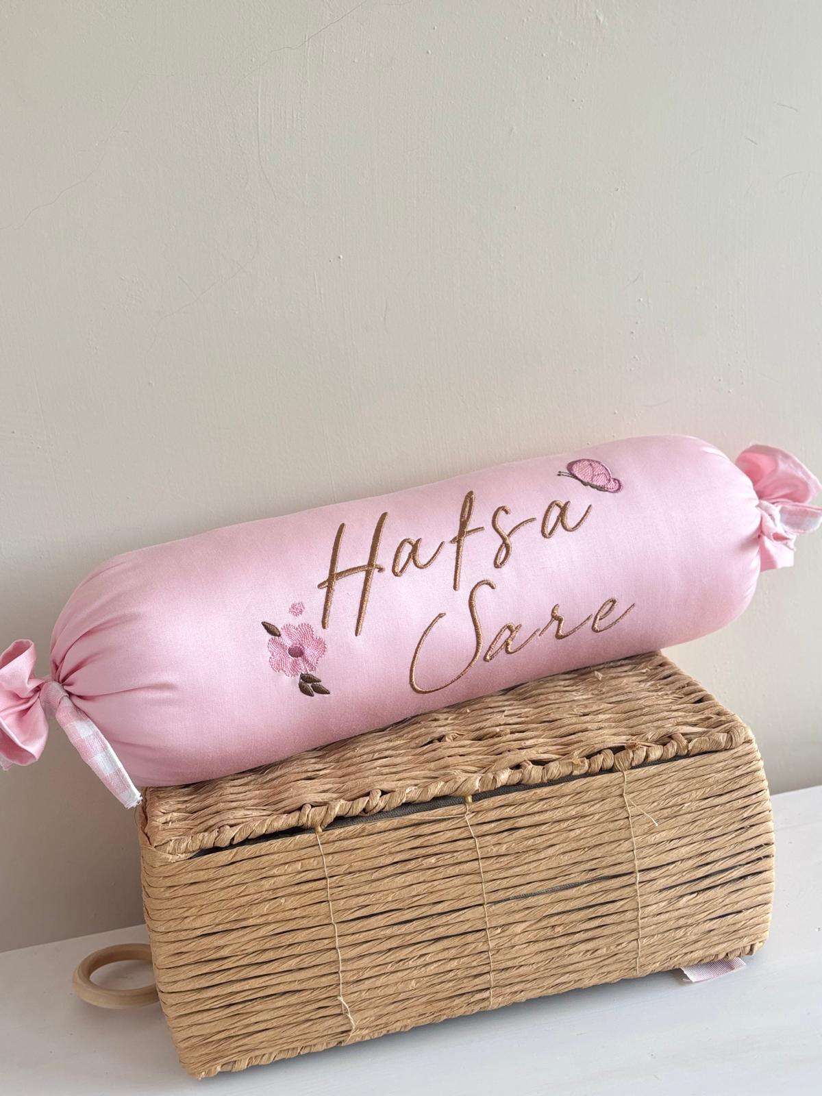 ŞEKER YASTIK İSME ÖZEL - TATLI PEMBE