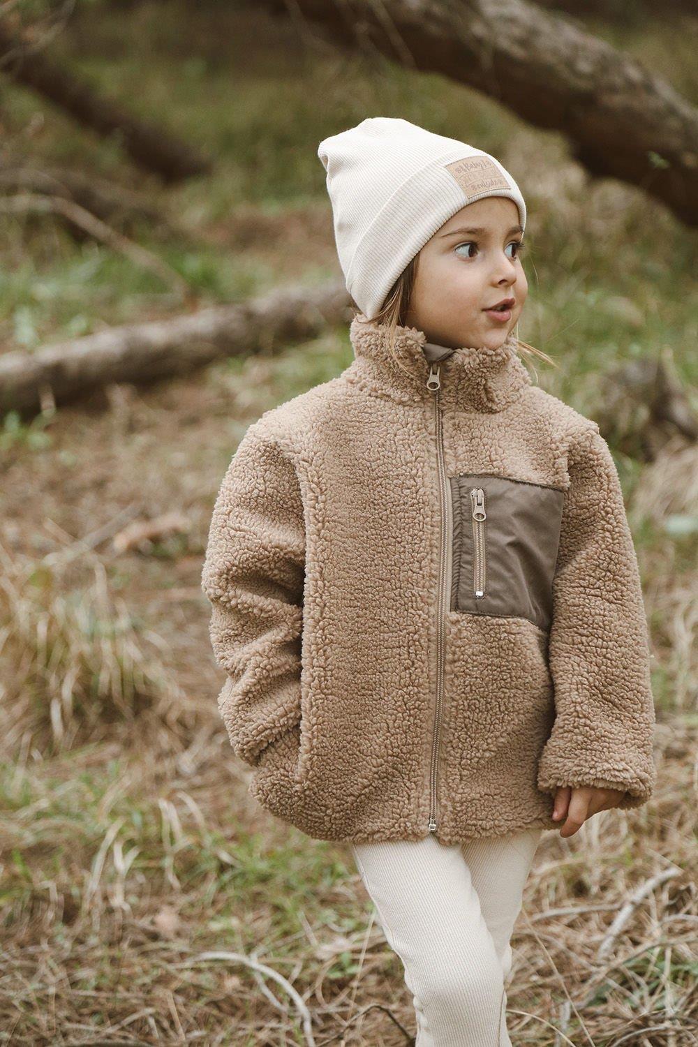 teddy peluş bebek çocuk mont vizon