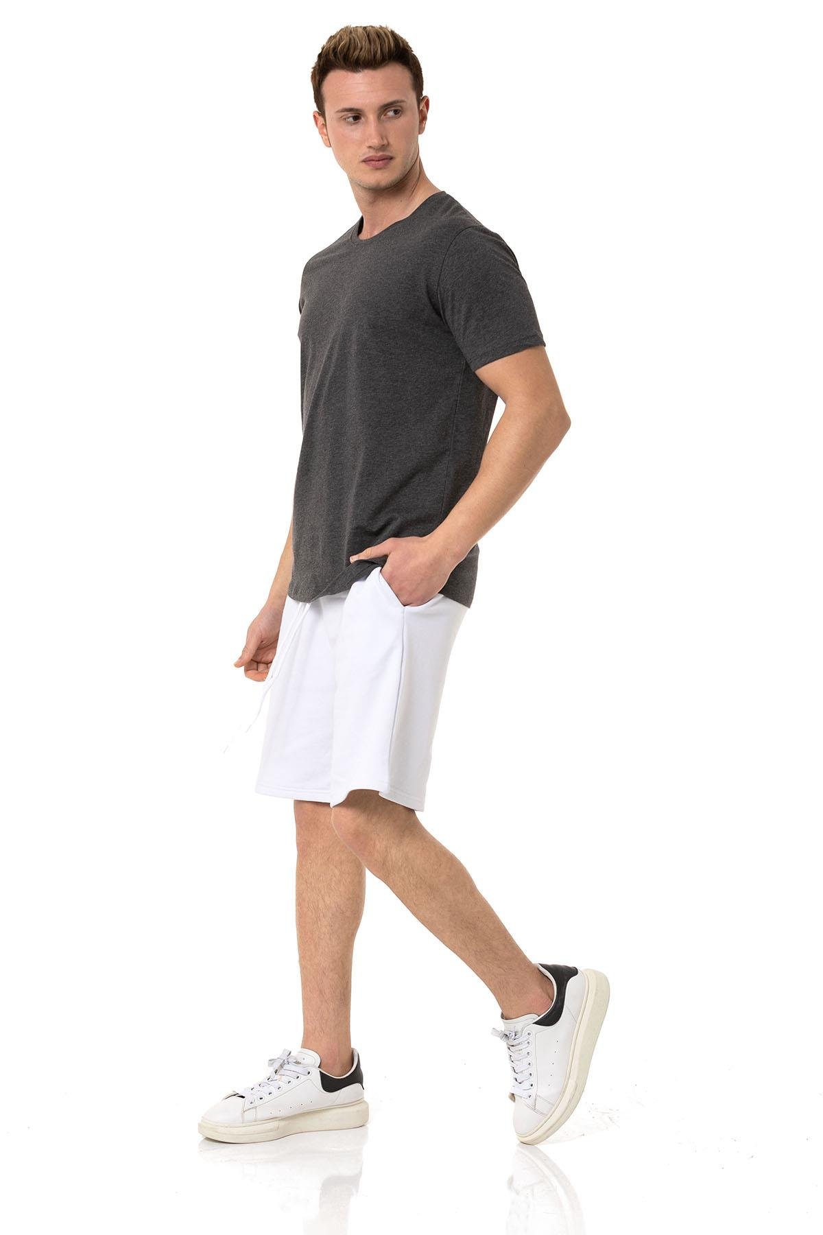 Camenta 2 İplik Beyaz Erkek Şort