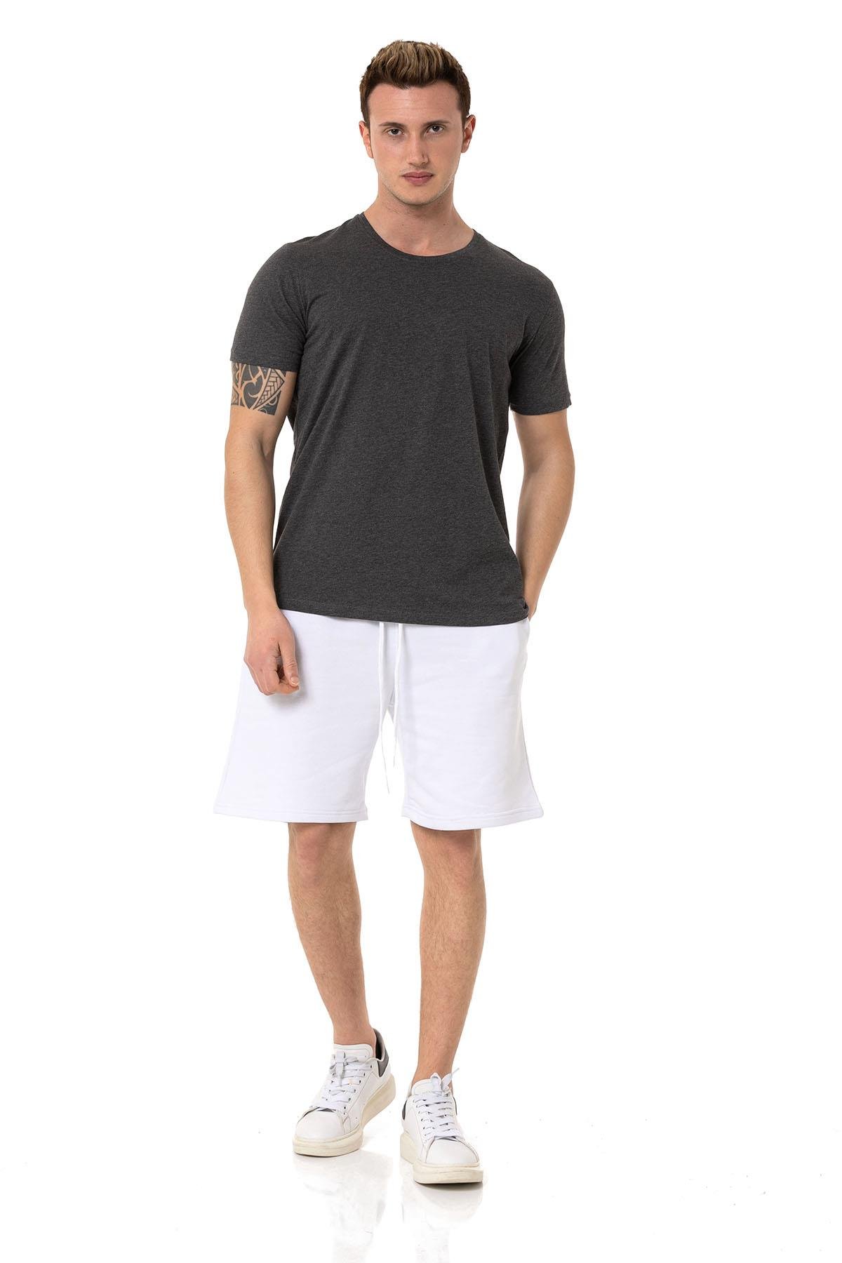 Camenta 2 İplik Beyaz Erkek Şort