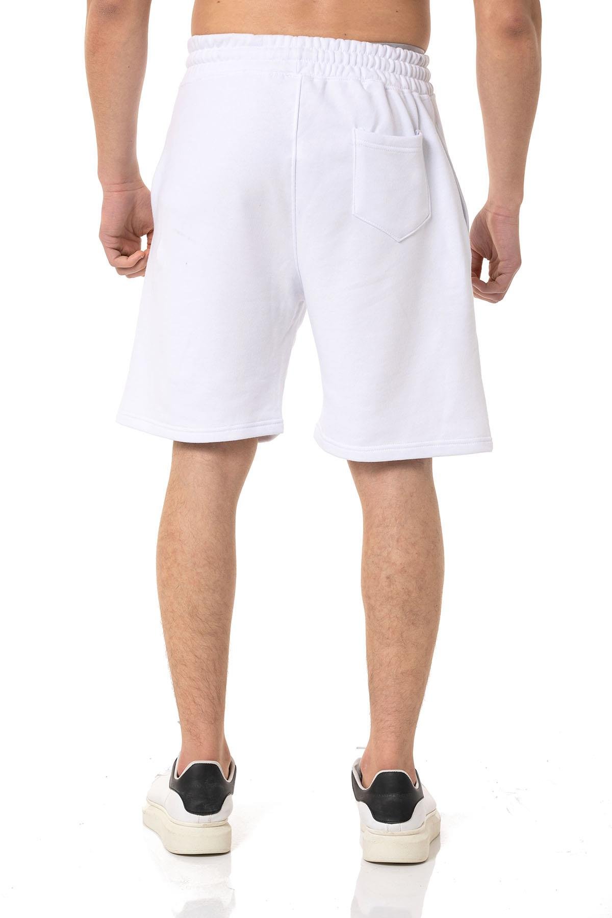 Camenta 2 İplik Beyaz Erkek Şort