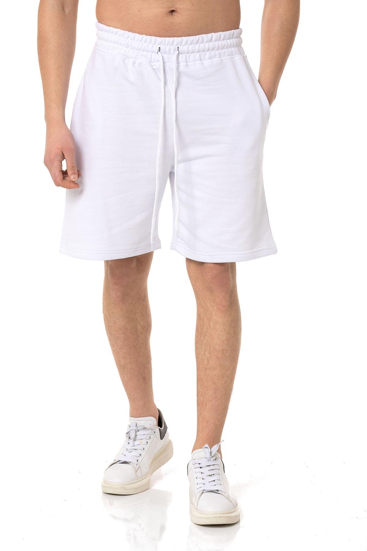 Camenta 2 İplik Beyaz Erkek Şort