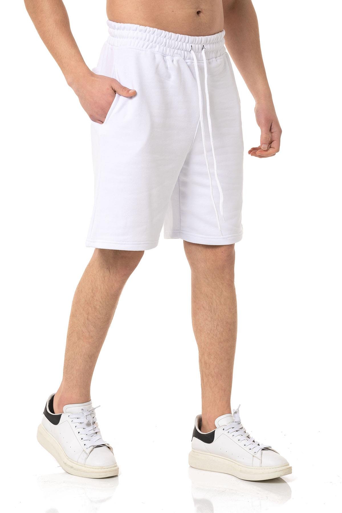 Camenta 2 İplik Beyaz Erkek Şort
