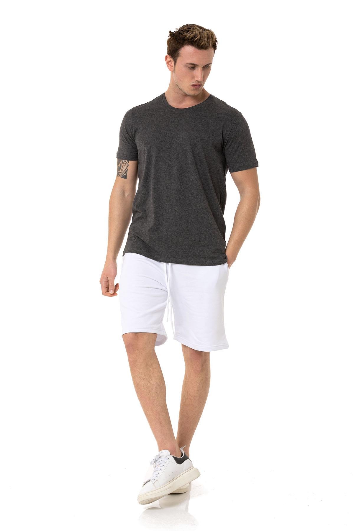 Camenta 2 İplik Beyaz Erkek Şort