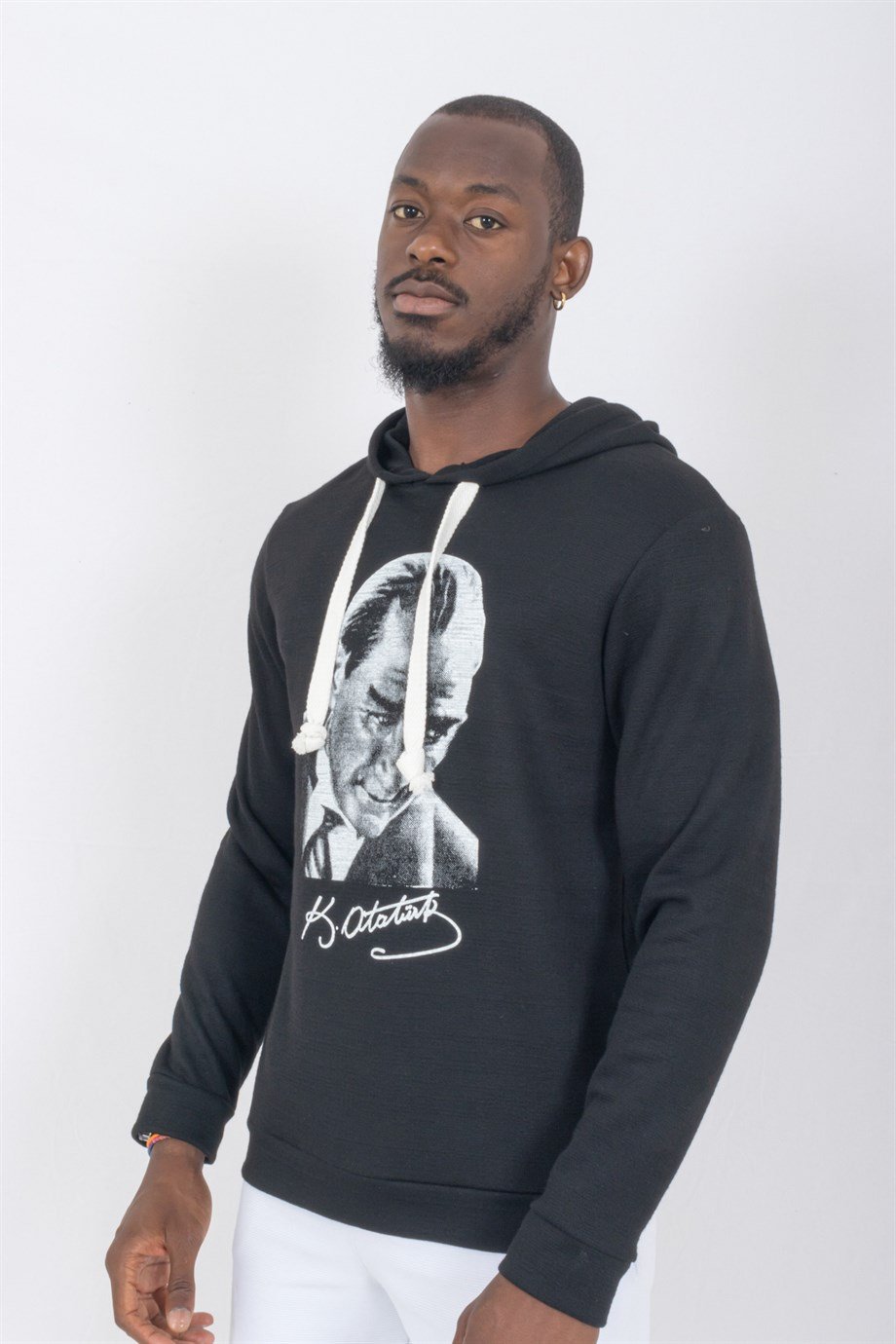 CAMENTA ATATÜRK BASKILI KAPÜŞONLU ERKEK SWEATSHIRT 