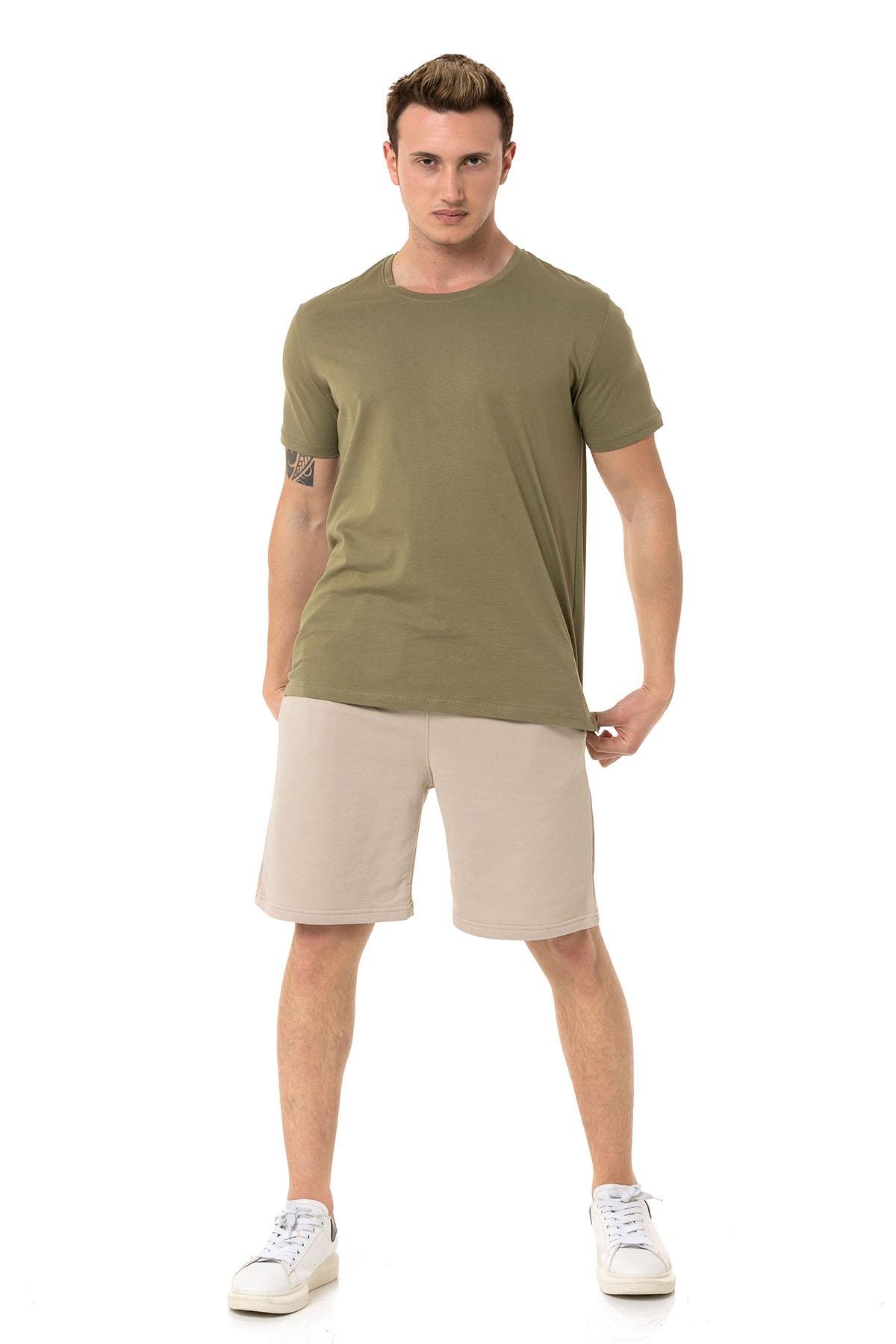 Camenta Bej 2 İplik Günlük Erkek Şort