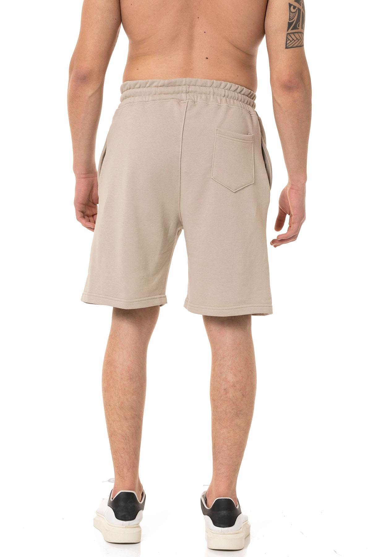 Camenta Bej 2 İplik Günlük Erkek Şort