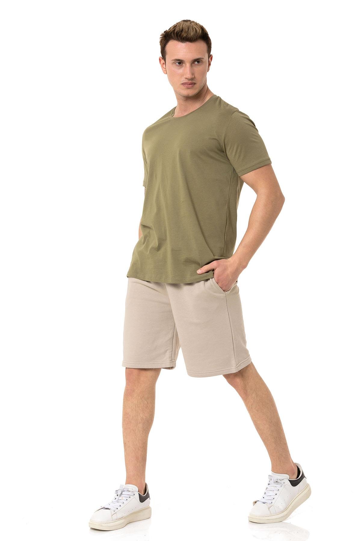 Camenta Bej 2 İplik Günlük Erkek Şort